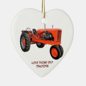 元通りにされたヴィンテージのトラクター セラミックオーナメント (右)