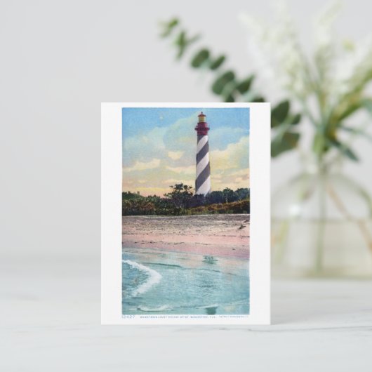 元通りになるアナスタシアの灯台のヴィンテージの郵便はがき ポストカード (スタンド正面)