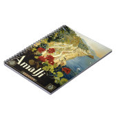 元通りになるアマルフィイタリアイタリアのヴィンテージポスター ノートブック (左側)