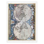 元通りになる旧式な旧世界の地図1664 テーブルクロス (正面)