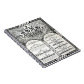 元通りになる10の命令の1876年のヴィンテージポスター ノートブック (右側)