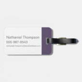 元香スパイラルロゴ ラゲッジタグ (裏面横)