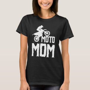 元（もと）母（もと）母（もと）母（もと）二輪車ダートバイクレース Tシャツ