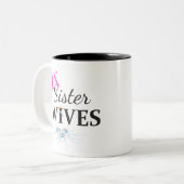 元EX姉妹の妻が割れた ツートーンマグカップ (正面左)