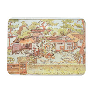 元Ming元、北京1783-86年の庭(engrav マグネット