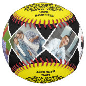 兄からの贈り物に写真カスタムで ソフトボール (正面)