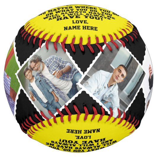 兄からの贈り物に写真カスタムで ソフトボール (正面)