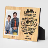 兄からの贈り物に写真カスタムで フォトプラーク (側面)