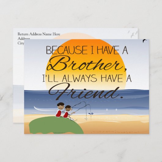 兄がいるから友達は常にいる ポストカード (正面/裏面)