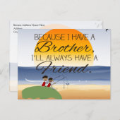 兄がいるので、私はいつも友達がいる ポストカード (正面/裏面)