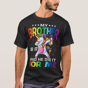 兄がやったし、彼は私のためにユニコーンを卒業した Tシャツ