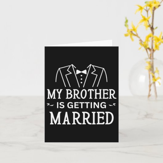 兄が嫁に行結婚く カード (黄色い花)