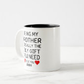 兄さんがお前に必要な唯一の贈り物だ ツートーンマグカップ (正面左)