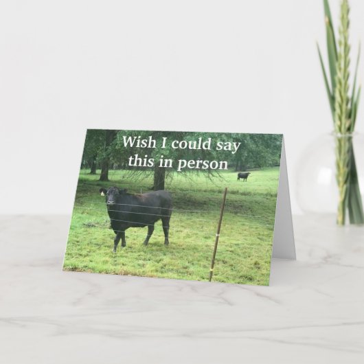 兄さん私は*ハッピーバースデー*を言うために出られない シーズンカード (正面)