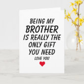兄であるだけで、本当に私があなたに望む唯一のプレゼント カード (黄色い花)