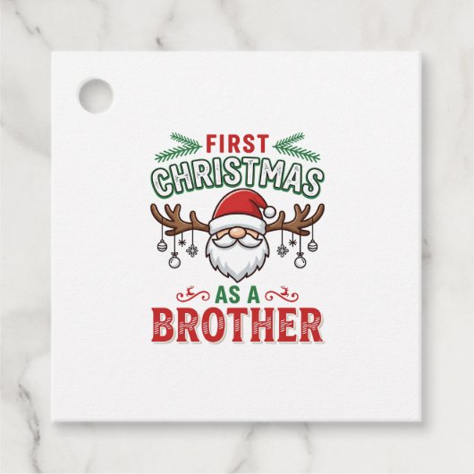 兄としての最初のクリスマス サンタガノーム フェイバータグ (正面)