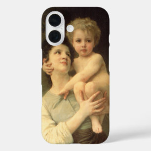 『兄と妹』(William Adolphe Bouguereau作) iPhone 16ケース