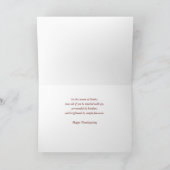 兄と彼の家族の感謝祭与えの感謝してい声 カード (内部)