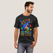 兄にブルーを着て自閉症啓発 ブルーD Tシャツ (正面フル)