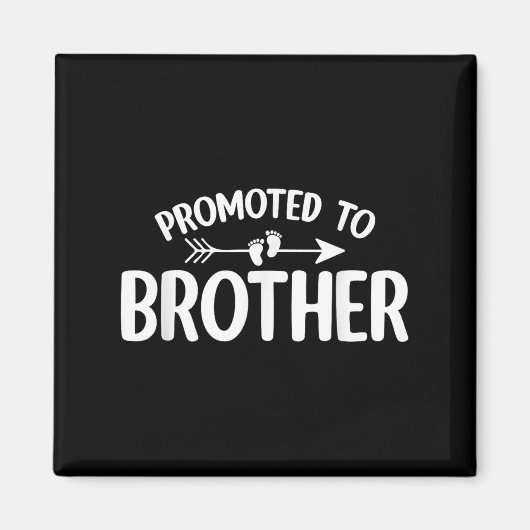 兄に昇格 面白い妊娠発表B マグネット (正面)