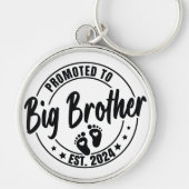 兄に昇進し、妊娠のお知らせ キーホルダー (正面)