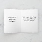 兄に聖降誕祭お目出**さい** カード (内部)