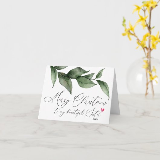 兄のクリスマス カード (黄色い花)