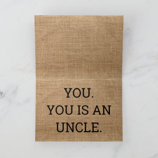 兄の叔父の妊娠告知カード サンキューカード (内部)