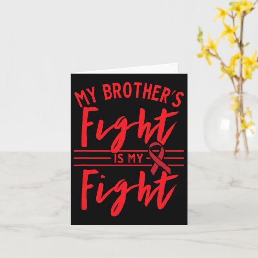 兄の戦いは俺の戦い血がんで カード (黄色い花)