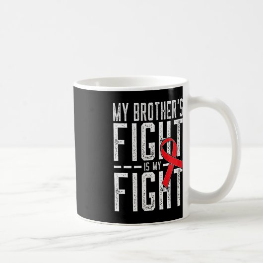 兄の戦いは俺の戦い血がん患者だ コーヒーマグカップ (右)