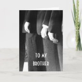 兄の結婚式の日に愛で カード (正面)