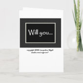 兄の結婚式招待状 - ベストマン 招待状 (裏面)