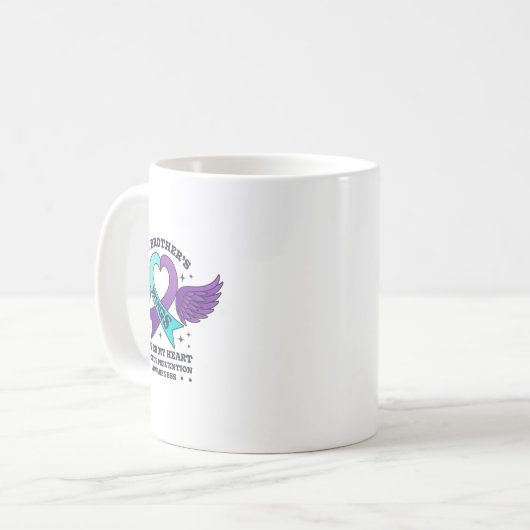 兄の羽が自殺の防止ハートを覆う コーヒーマグカップ