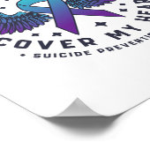 兄の羽が自殺の防止ハートを覆う ポスター (角)