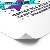 兄の羽が自殺の防止ハートを覆う ポスター (角)