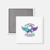 兄の羽が自殺の防止ハートを覆う マグネット (正面/裏面)