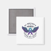 兄の羽が自殺の防止ハートを覆う マグネット (正面/裏面)