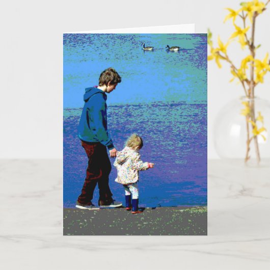 兄の誕生日 カード (黄色い花)