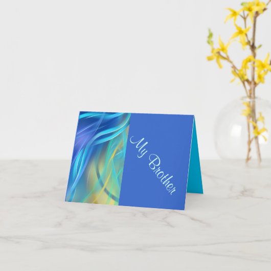 兄の誕生日 カード (黄色い花)