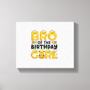 兄の1歳の誕生日 女の子 キリン テーマパーティー 動物園 キャンバスプリント