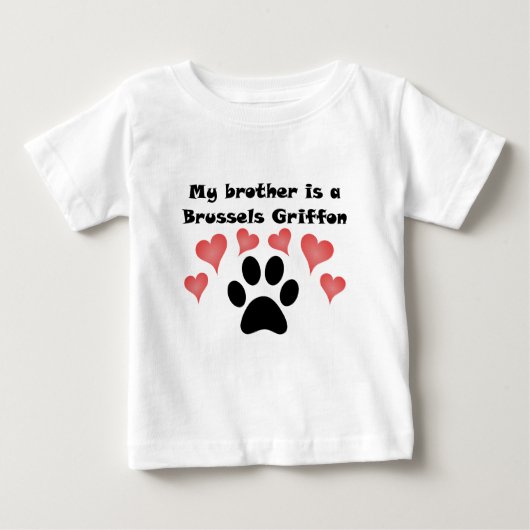 兄はブリュッセルのグリフォンだ ベビーTシャツ (正面)