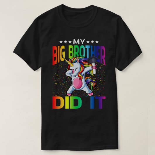兄は卒業ユニコーンを卒業した Tシャツ (デザイン正面)