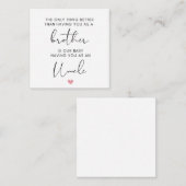 兄は叔父に昇進し、妊娠を明らかにする ノートカード (正面/裏面)