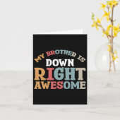 兄は右に下った素晴らし カード (黄色い花)