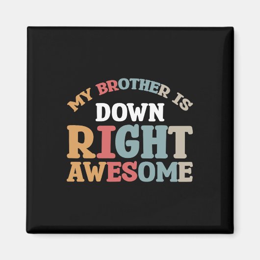 兄は右に下った素晴らし マグネット (正面)