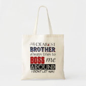 兄は私にボスのトートバッグのまわりにカスタムを試みる トートバッグ (正面)