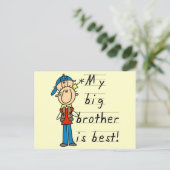 兄はTシャ最高のツとギフト ポストカード (スタンド正面)