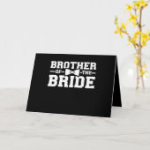 兄への花嫁ギフトの兄弟 カード (黄色い花)