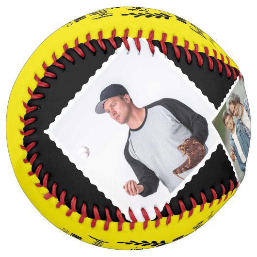 兄または友人からの弟の贈り物へ&写真 ソフトボール (正面左)