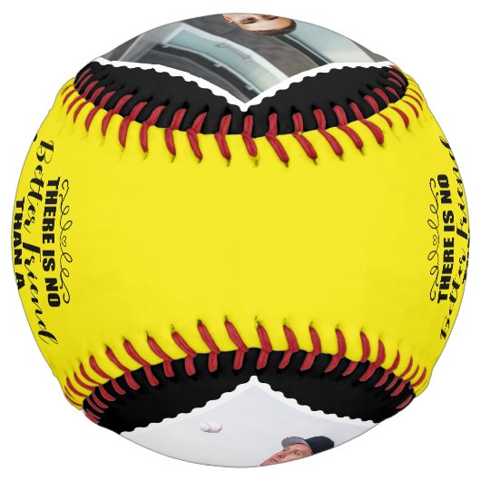 兄または友人からの弟の贈り物へ&写真 ソフトボール (裏面)